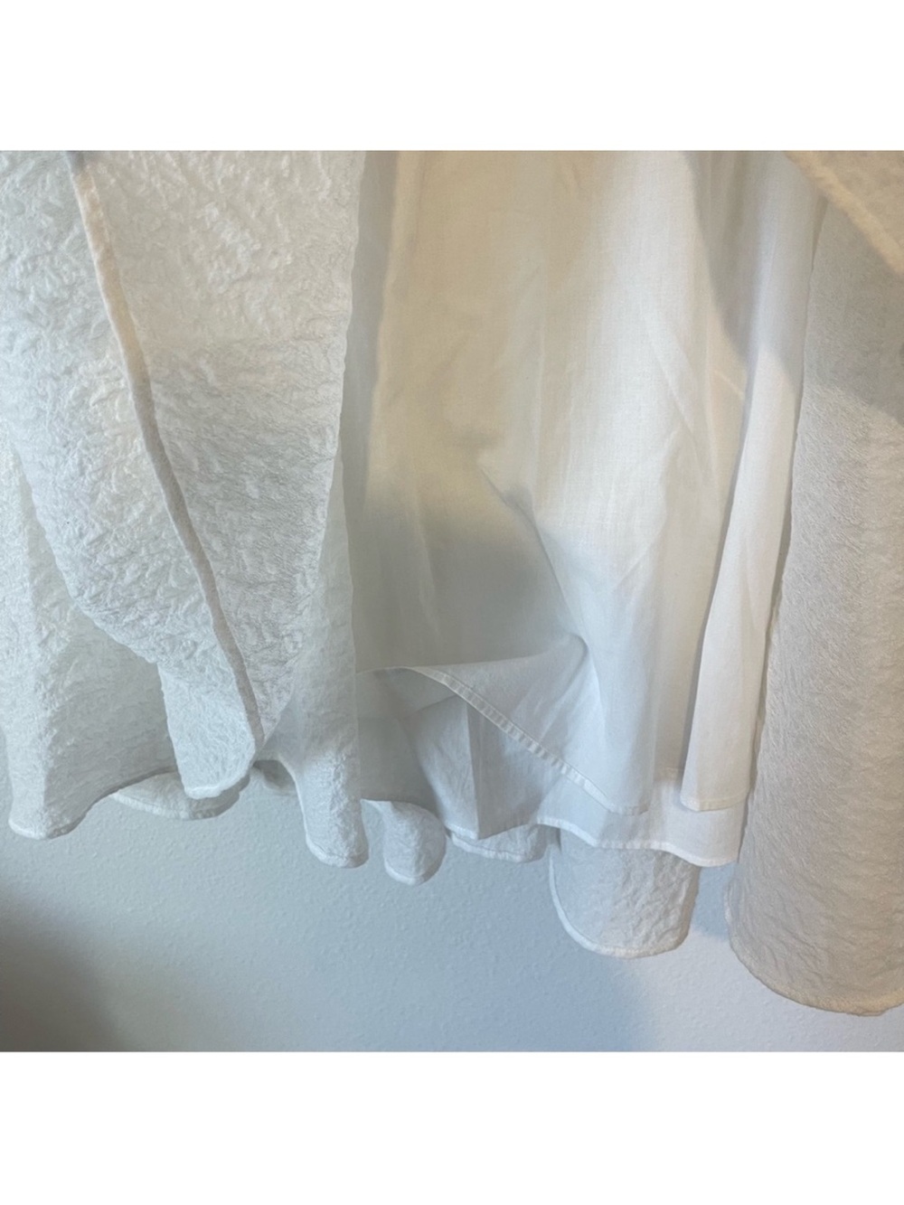 Merlette Eemnes- White Puff Sleeve Babydoll Dress - Picture 4 of 12